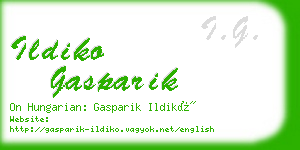 ildiko gasparik business card